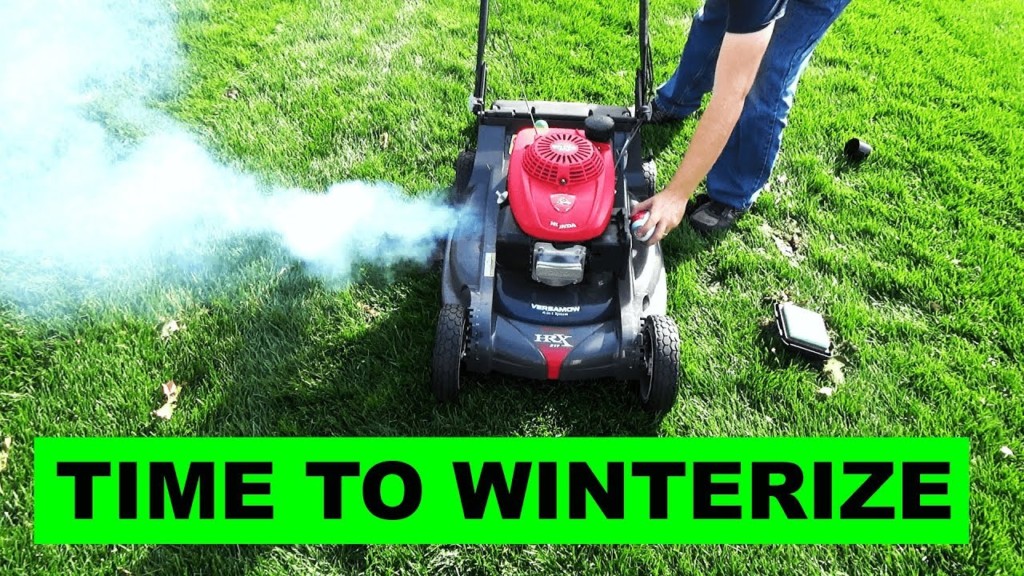 How to winterize a lawnmower?